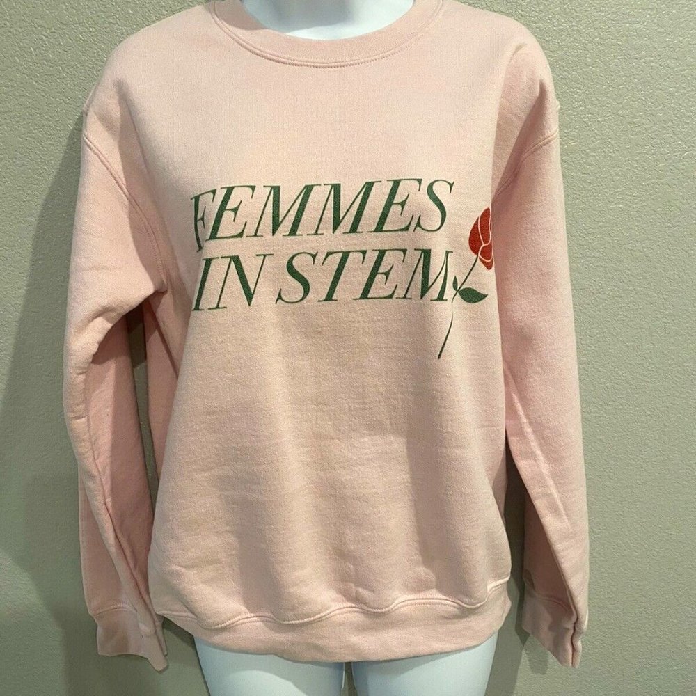 Pink Femmes in Stem Sweatshirt from Tech Ladies